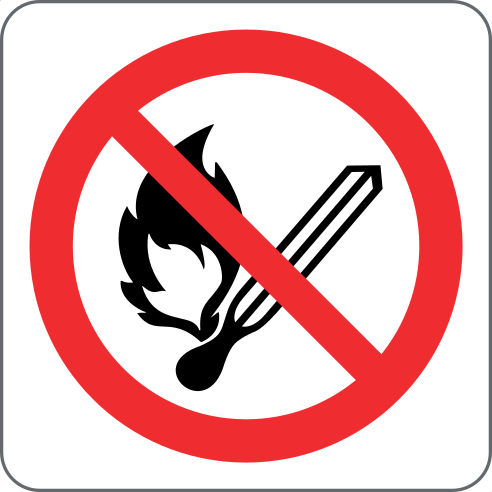 Do not use flames (32245008)