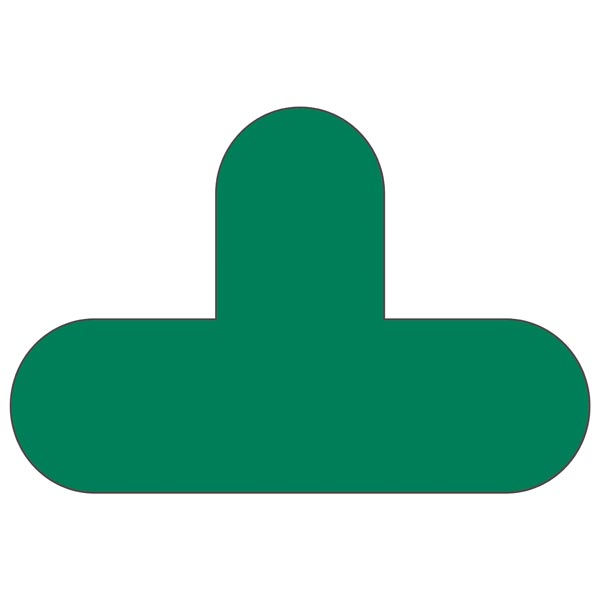 Floor signs - T sign -10 pcs -200x300mm (32244731)