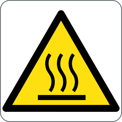 Warning sign: hot surface (32244797)
