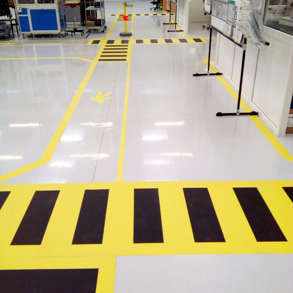 Floor Marking Boot Footprints 240x90 mm, color Yellow, pack 1 pair