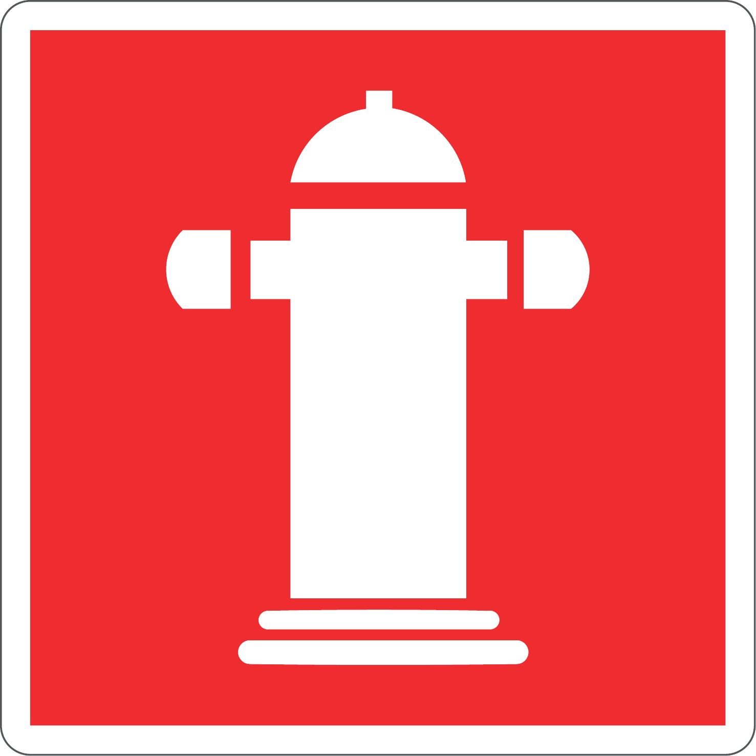 Column Hydrant Sign F002 | ISO 7010 Fire Safety – Storeforsigns.com