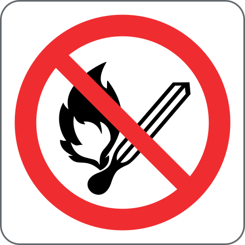 Do not use flames