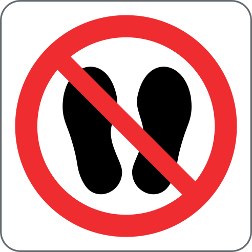 Do not walk or stand