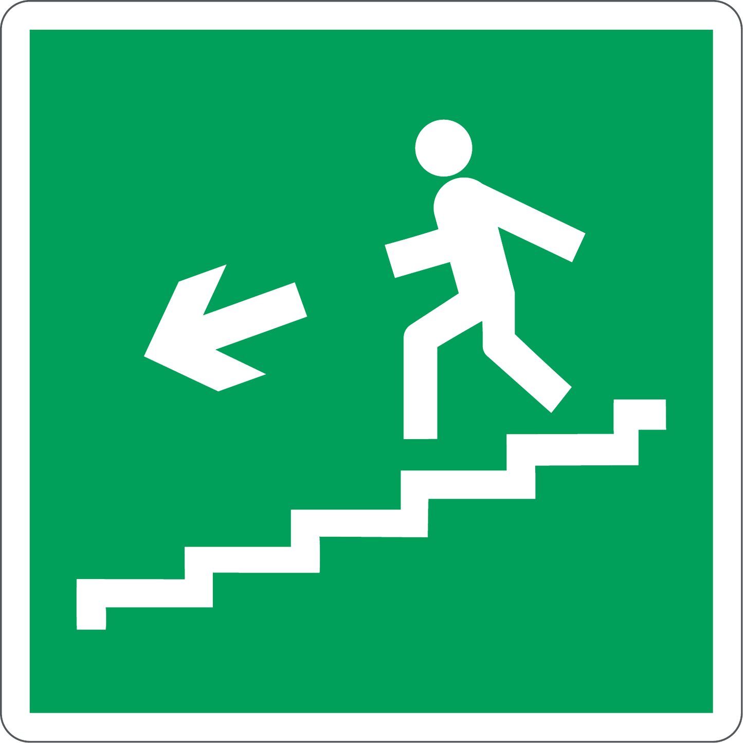 Escaleras de emergencia a la izquierda