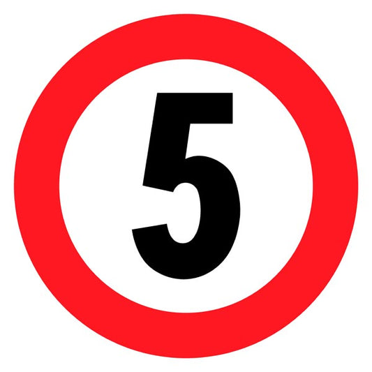 Floor sign - 5km/h