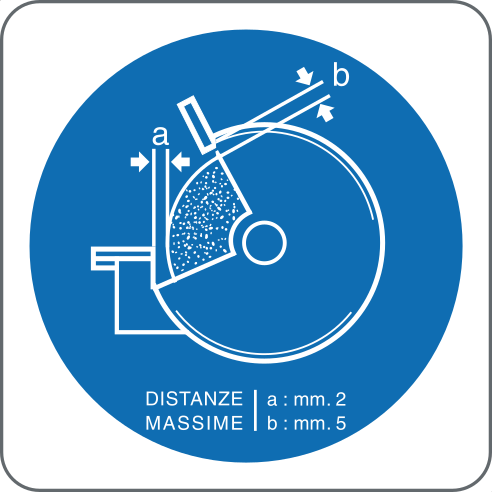 Mandatory grinding wheel adjusting