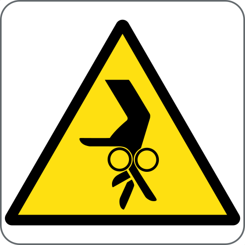 Risk of crushing