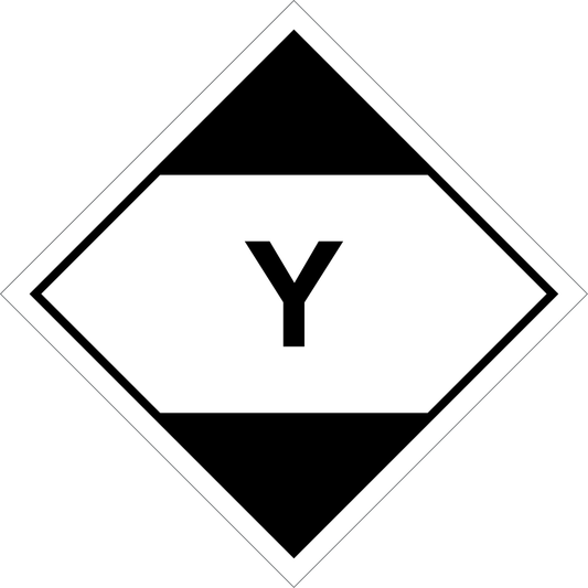 ADR Limited Quantities Label LQ, material Polyvinyl chloride (PVC), size 100x100 mm