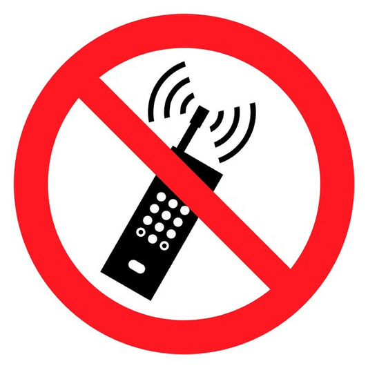 No Mobile Phone Floor Sign Ø43 cm product image