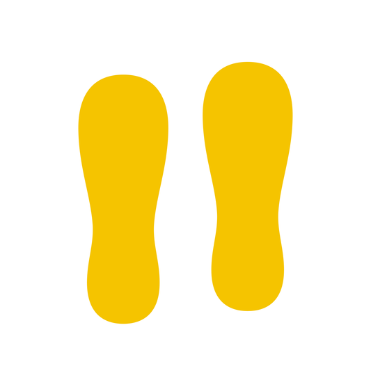 Floor Marking Boot Footprints 240x90 mm | Anti-Slip