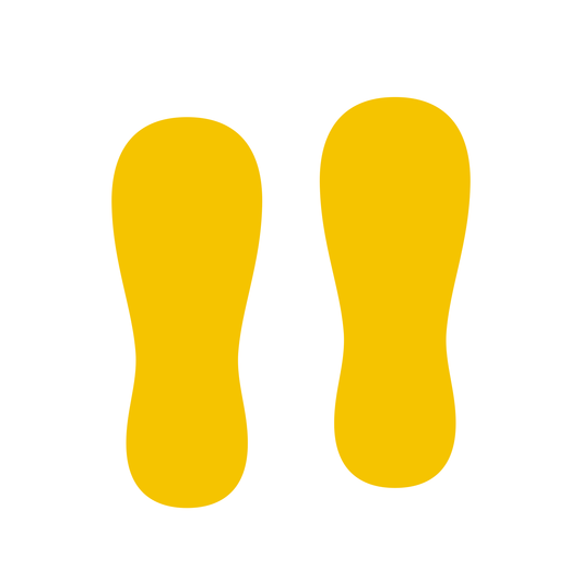 Floor Marking Boot Footprints 300x120 mm | Anti-Slip
