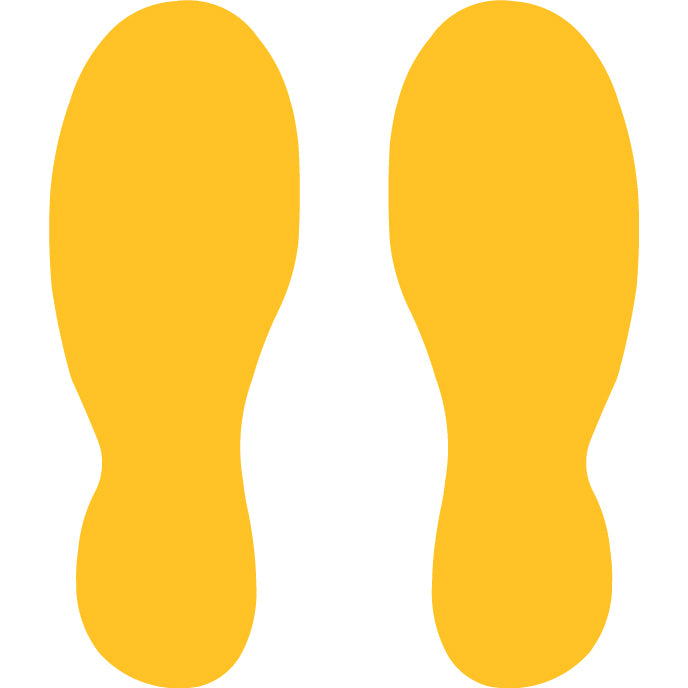 Floor Marking Boot Footprints 240x90 mm | Anti-Slip